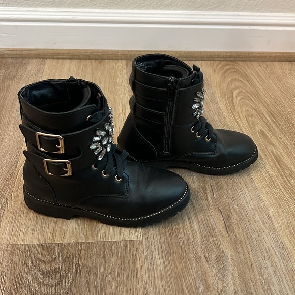 Kurt Geiger London - Black Jewel Combat boots - size 1 - Picture 4 of 5